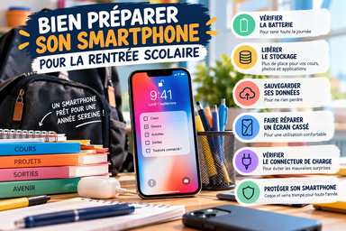 Réparation smartphone pour la rentrée Septembre 2026