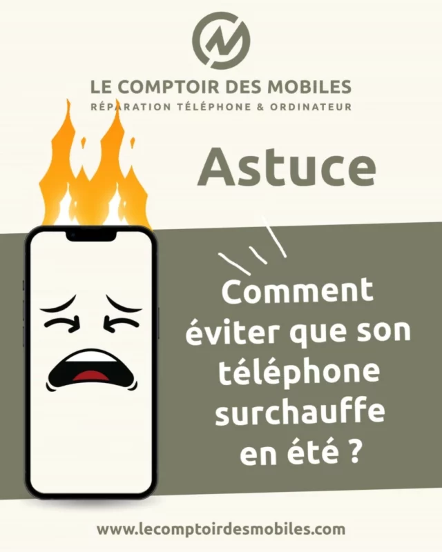 🔥 Ton téléphone chauffe plus vite que toi au soleil ?

Pas étonnant : à plus de 40°C, il peut se bloquer, ralentir… ou tout simplement s’éteindre 🥵

Voici 3 réflexes simples pour le protéger cet été :
1️⃣ Évite de le laisser sur une table en plein soleil (ou dans la voiture…)
2️⃣ Retire la coque si tu regardes une vidéo longtemps
3️⃣ Stoppe les applis en arrière-plan et baisse la luminosité

Et surtout : ne le mets JAMAIS au frigo 😅

🛠️ Un doute sur l’état de ta batterie ? On te fait un check-up rapide et gratuit.

Estimation gratuite, sans rendez-vous, dans l’une de nos 4 boutiques :
📍 Neuilly-sur-Seine – 4 rue de Longchamp
📍 Neuilly-sur-Seine – 27 rue de Chartres
📍 Boulogne-Billancourt – 98 rue Gallieni
📍 Montrouge – 73 avenue de la République
🕒 Du lundi au samedi de 10h à 19h

📞 01 46 37 72 74
🌐 www.lecomptoirdesmobiles.com

#LeComptoirDesMobiles #ConseilMobile #SurchauffeTéléphone #iPhoneChaud #SmartphoneÉté #ReparationSmartphone #DiagnosticGratuit #NeuillySurSeine #BoulogneBillancourt #Montrouge #iPhoneBatterie #ReparationiPhone #SOSSmartphone #ConseilUtilisation #ÉtéConnecté